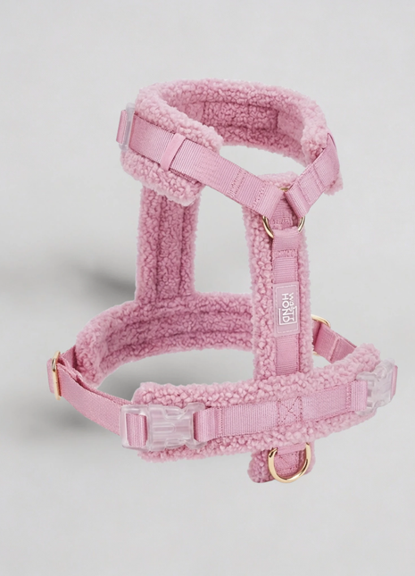 Hundesele-sæt Teddy Pink-0