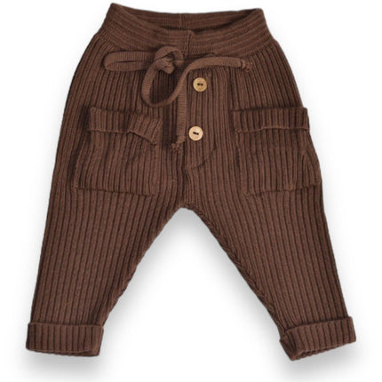Buttery Soft Knit Pants Brown
