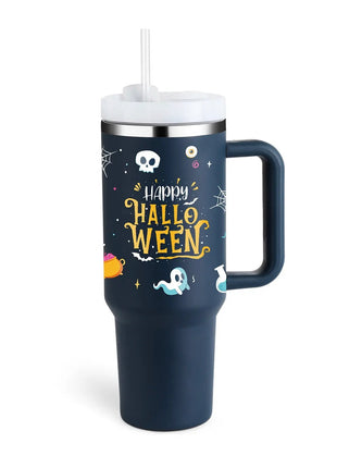 40 Oz Tumbler With Handle Straw Insulated, Stainless Steel Spill Proof Vacuum Coffee Cup Tumbler With Lid Tapered Mug Gifts For Valentine Lover Suitable For Car Gym Office Travel