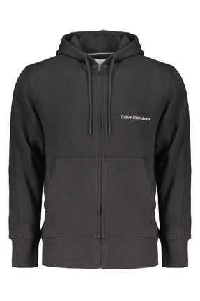CALVIN KLEIN MEN'S BLACK ZIP SWEATSHIRT