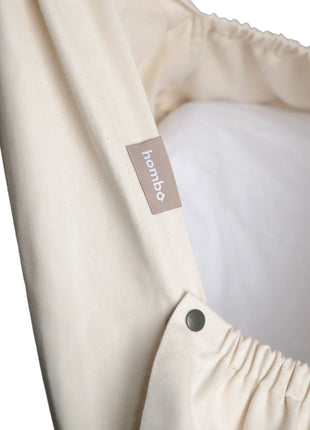 homba® baby závesná kolíska bavlnená krémová - XLchoice