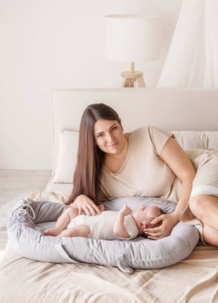 homba® baby hniezdo pre bábätko svetlosivé - XLchoice.com