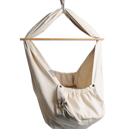 homba® baby závesná kolíska bavlnená krémová