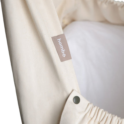 homba® baby závesná kolíska bavlnená krémová